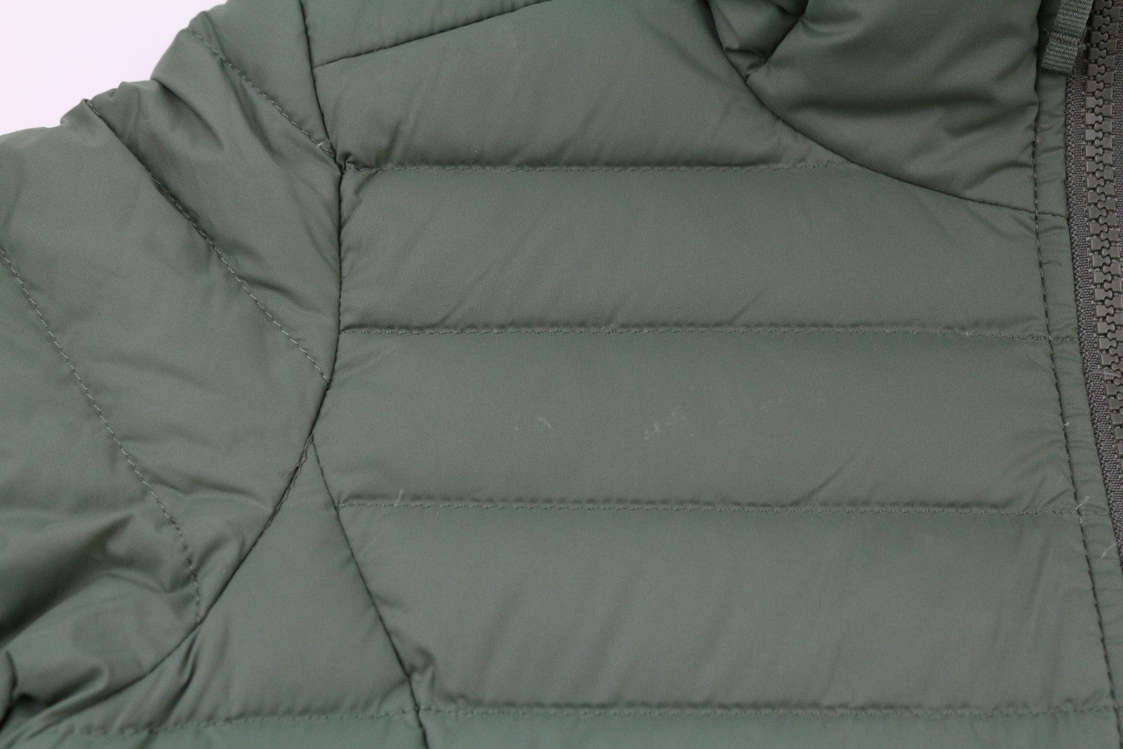 THE NORTH FACE Stretch Down Parka Women's XS Padded Hooded Mid Length Lined