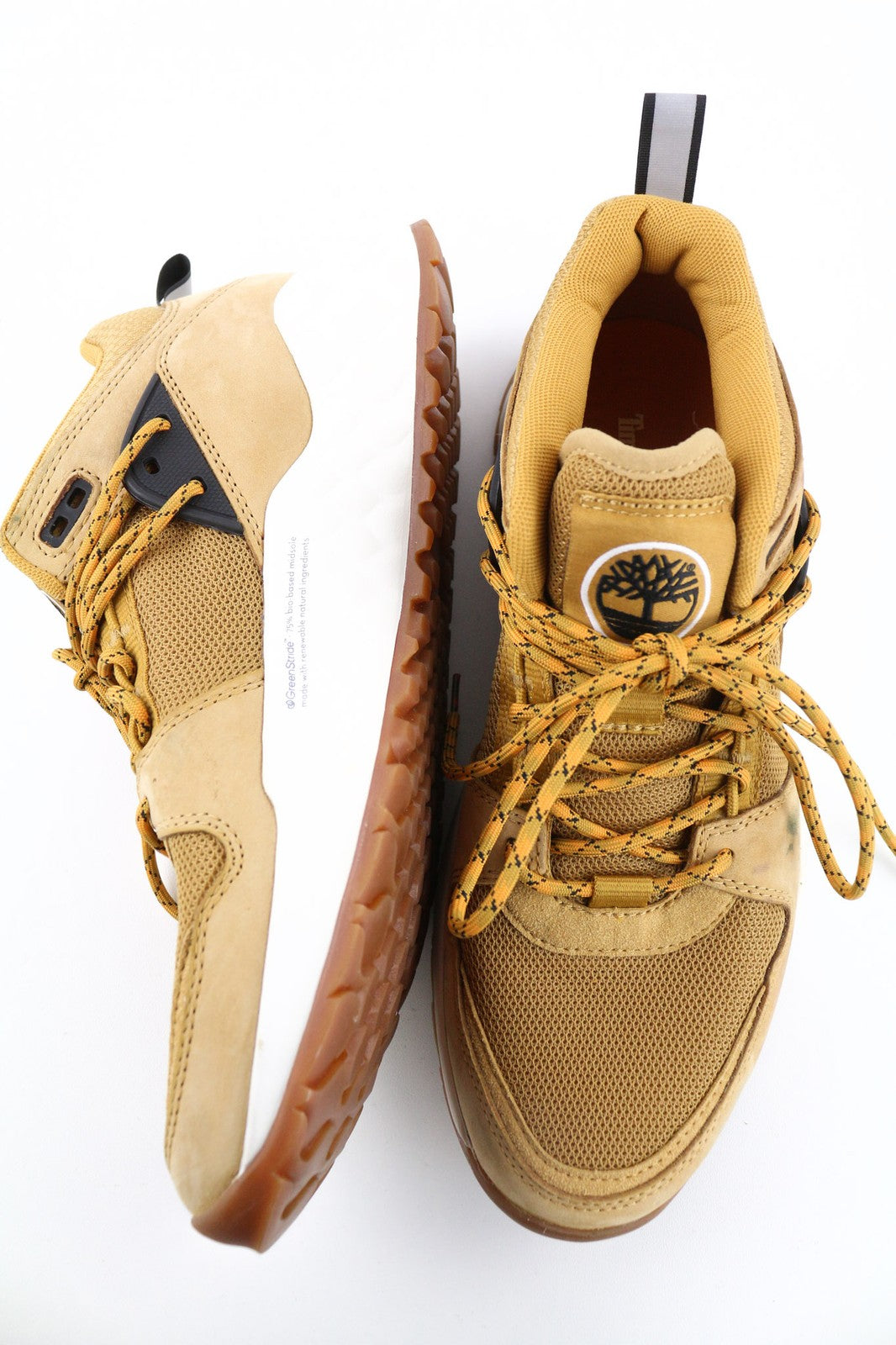 TIMBERLAND A2BK8 Men's Sneakers EU40 UK6.5 Green Stride ReBOTL Leather Lace Up