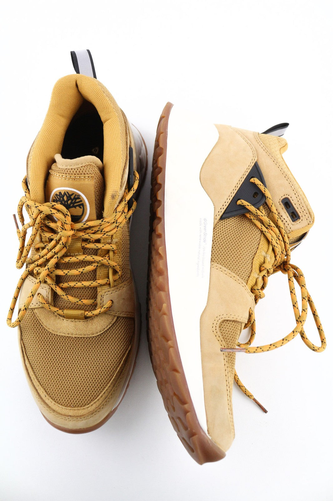 TIMBERLAND A2BK8 Men's Sneakers EU40 UK6.5 Green Stride ReBOTL Leather Lace Up