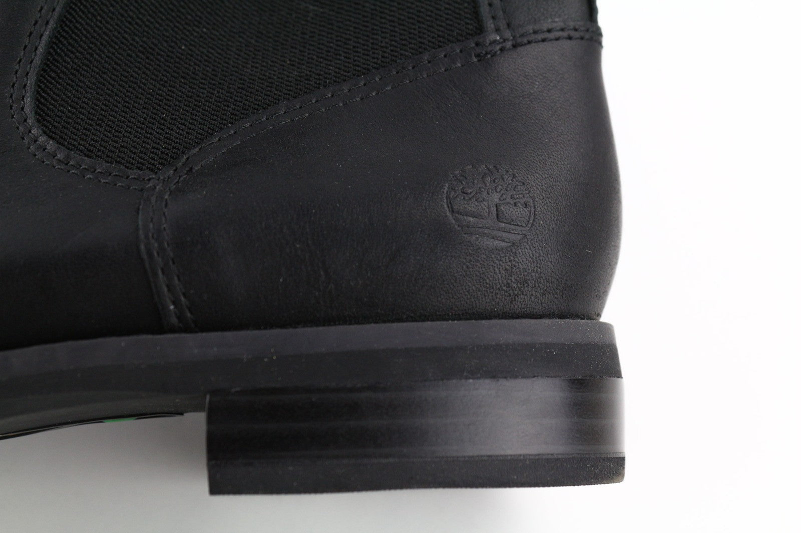 TIMBERLAND A1KHL Women's Boots EU40.5 UK6.5 Black Leather Mid Top Side Panels