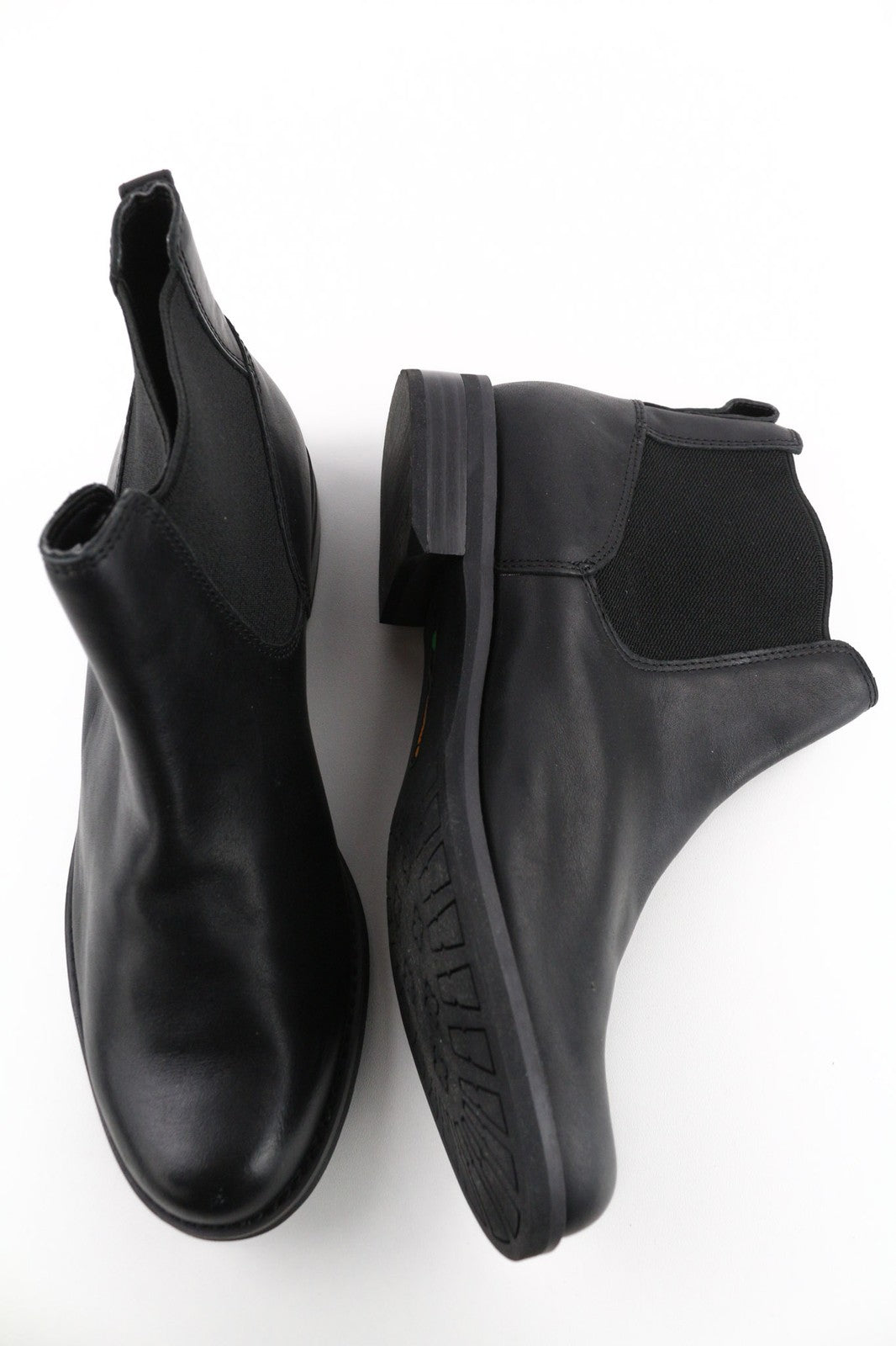 TIMBERLAND A1KHL Women's Boots EU40.5 UK6.5 Black Leather Mid Top Side Panels