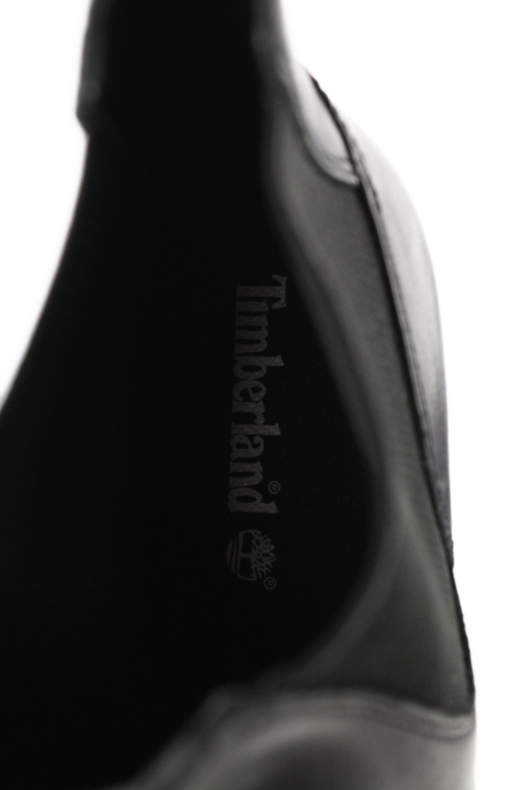 TIMBERLAND A1KHL Women's Boots EU40.5 UK6.5 Black Leather Mid Top Side Panels