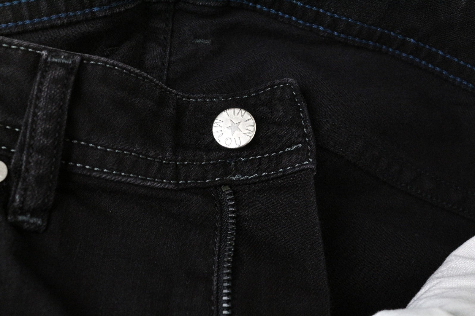 DIESEL Thommer 069BG Men Jeans W28/L32 Washed Black Slim Skinny Stretch Zip