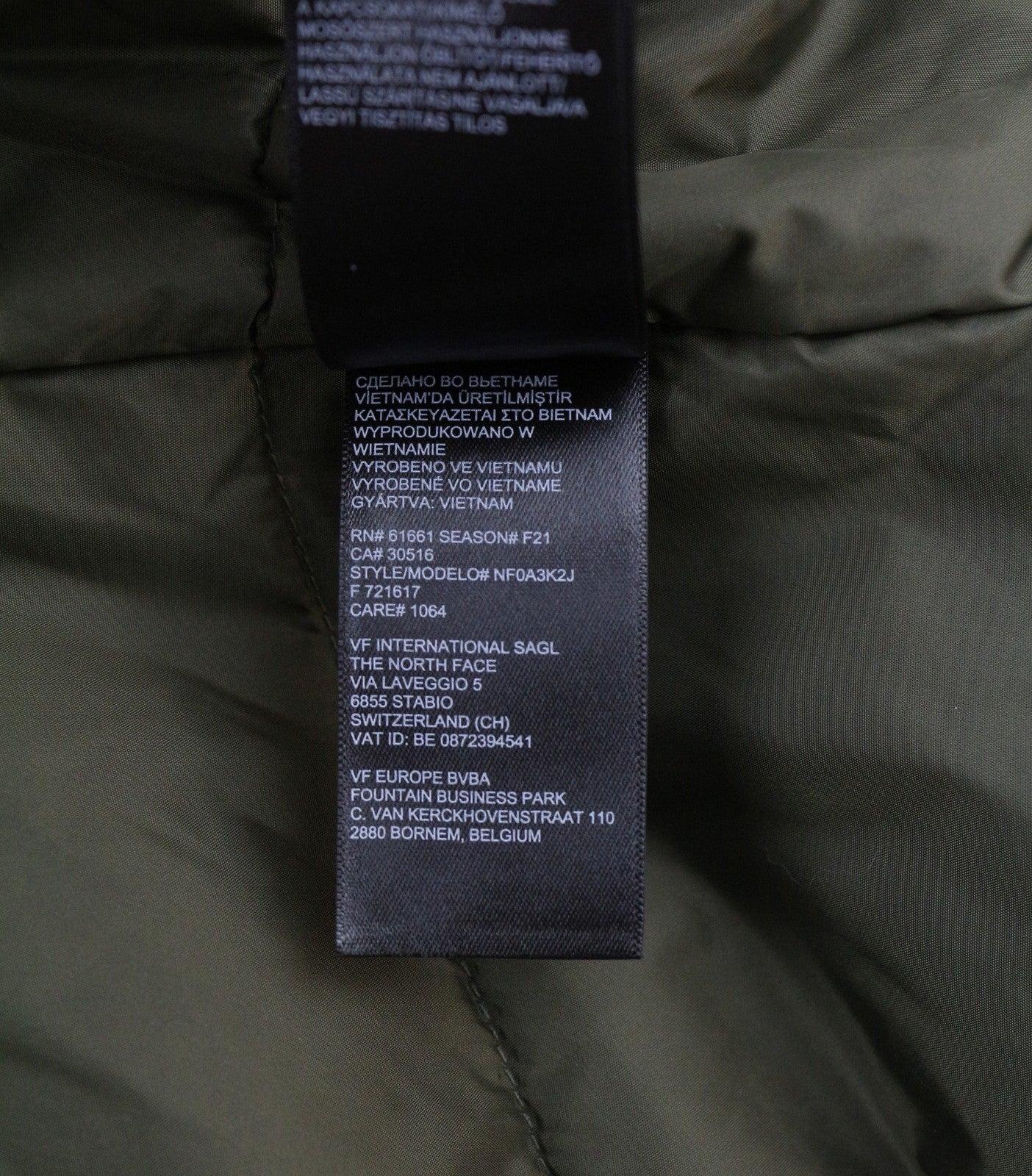 THE NORTH FACE Inlux Women's XS Waterproof Lined Green Jacket Hooded Insulated