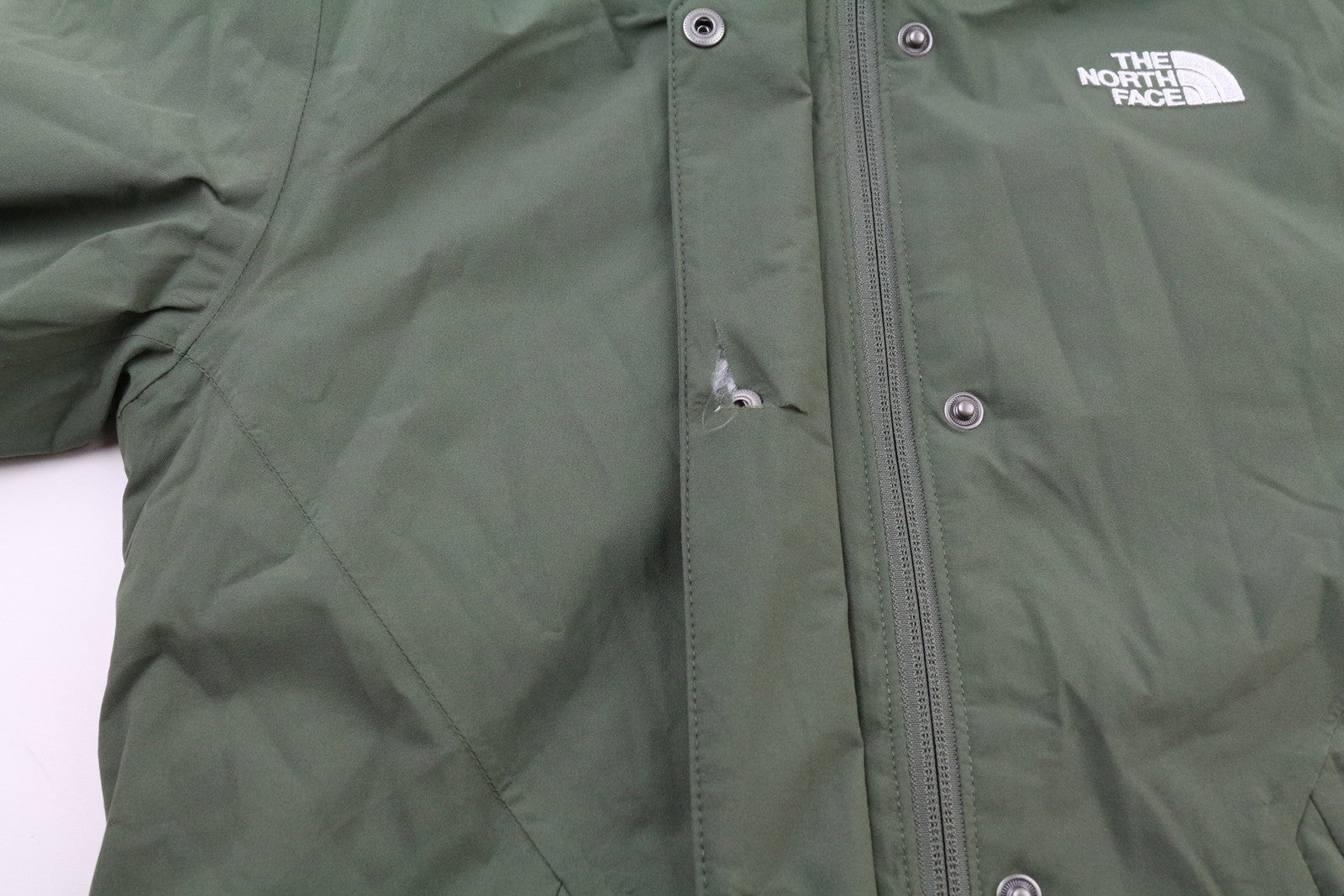 THE NORTH FACE Inlux Women's XS Waterproof Lined Green Jacket Hooded Insulated