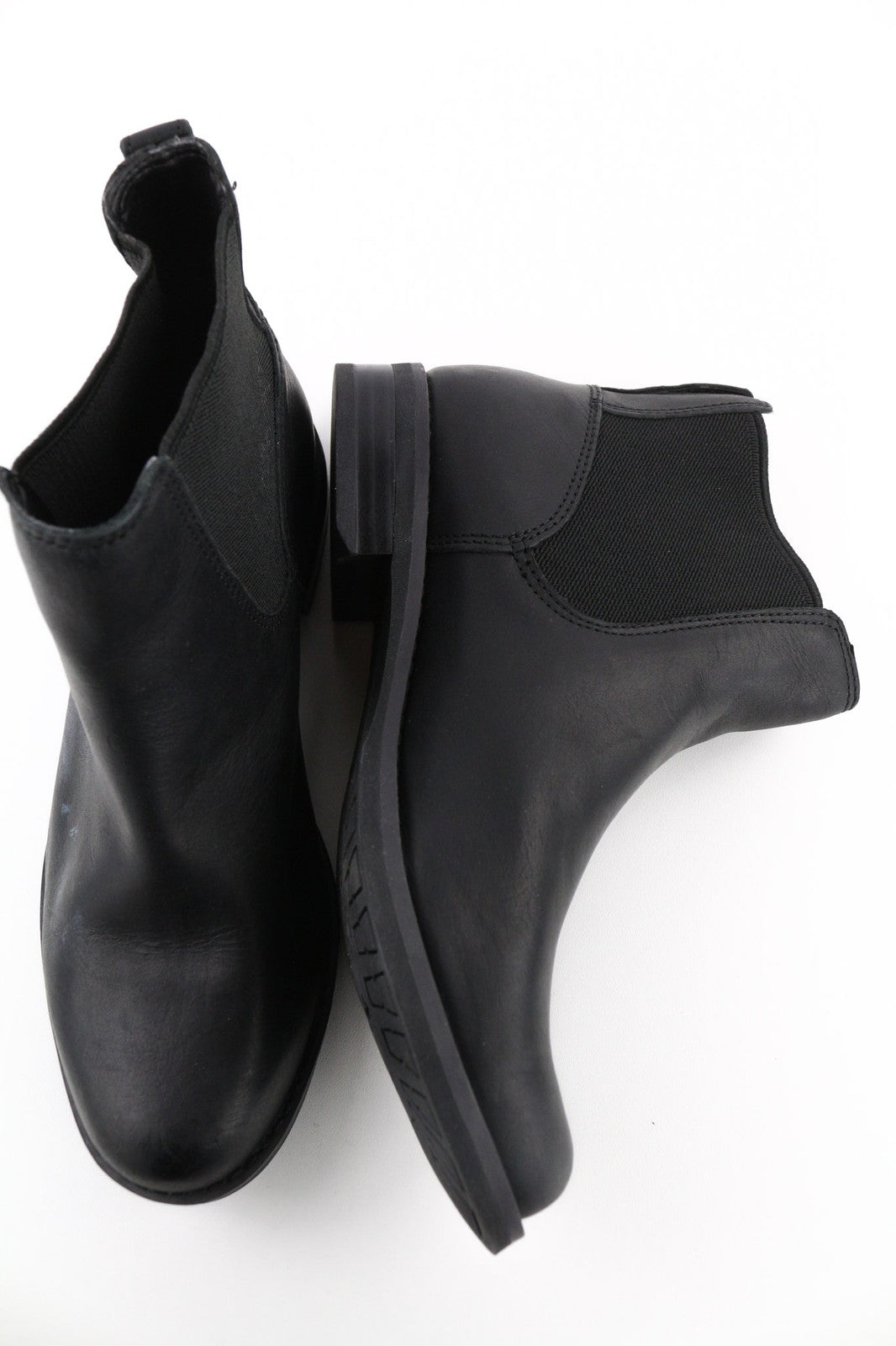 TIMBERLAND A1KHL Women's Black Mid Top Boots EU37 UK4 Pull On Leather