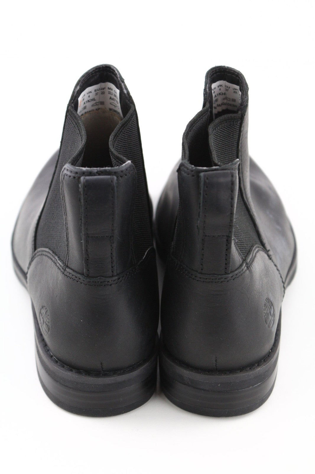 TIMBERLAND A1KHL Women's Black Mid Top Boots EU37 UK4 Pull On Leather