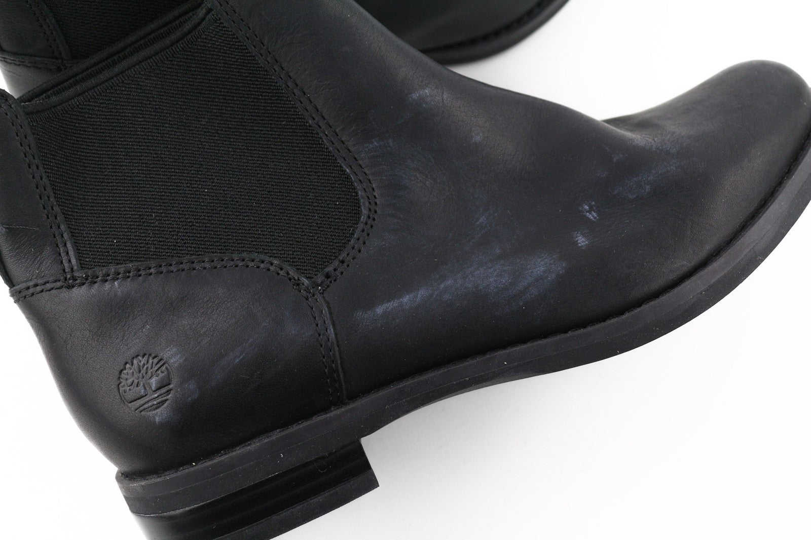 TIMBERLAND A1KHL Women's Black Mid Top Boots EU37 UK4 Pull On Leather