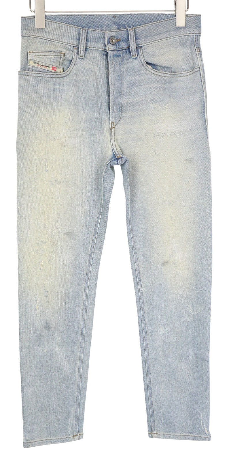 DIESEL D-Eetar 081AK Men Jeans W28/L32 Blue Stretch Carrot Tapered Distressed