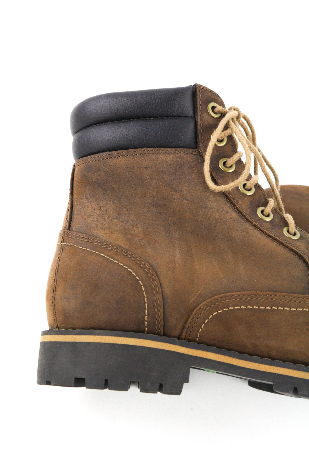 TIMBERLAND 6857B Men's Boots EU42 UK8 Brown Leather Waterproof Aged Lace Ankle