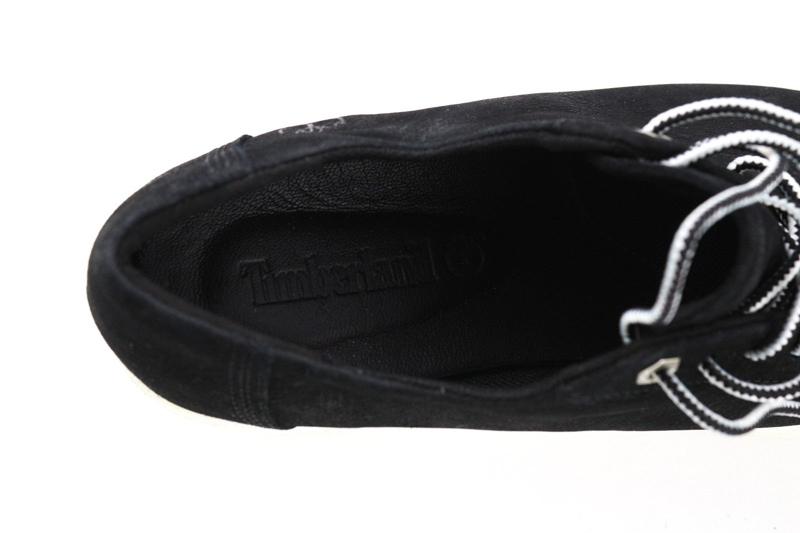 TIMBERLAND A1ST6 Women's Sneakers EU38 UK5 Black Leather Low Top Lace Up