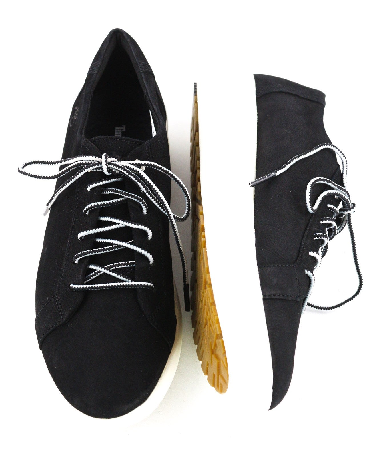 TIMBERLAND A1ST6 Women's Sneakers EU38 UK5 Black Leather Low Top Lace Up