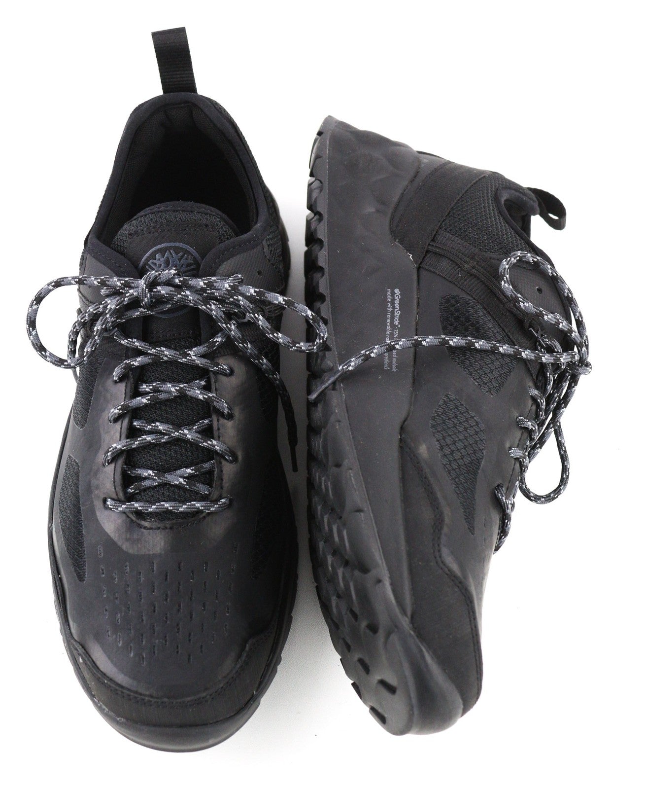 TIMBERLAND A2FPH Men's Sneakers EU42 UK8 Black Leather Sensorflex Green Stride