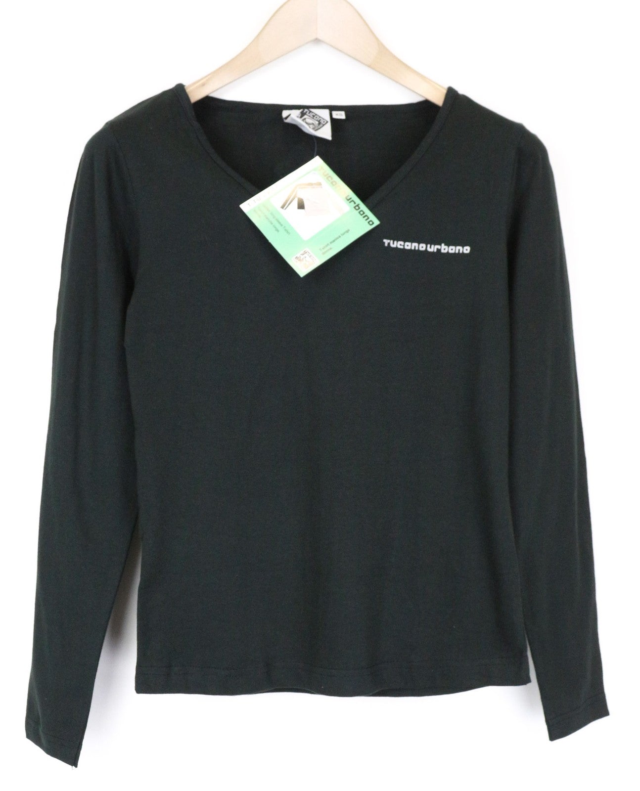 TUCANO URBANO T-TU Lady Women T-Shirt XS Black Scooter Pullover Jersey V-Neck