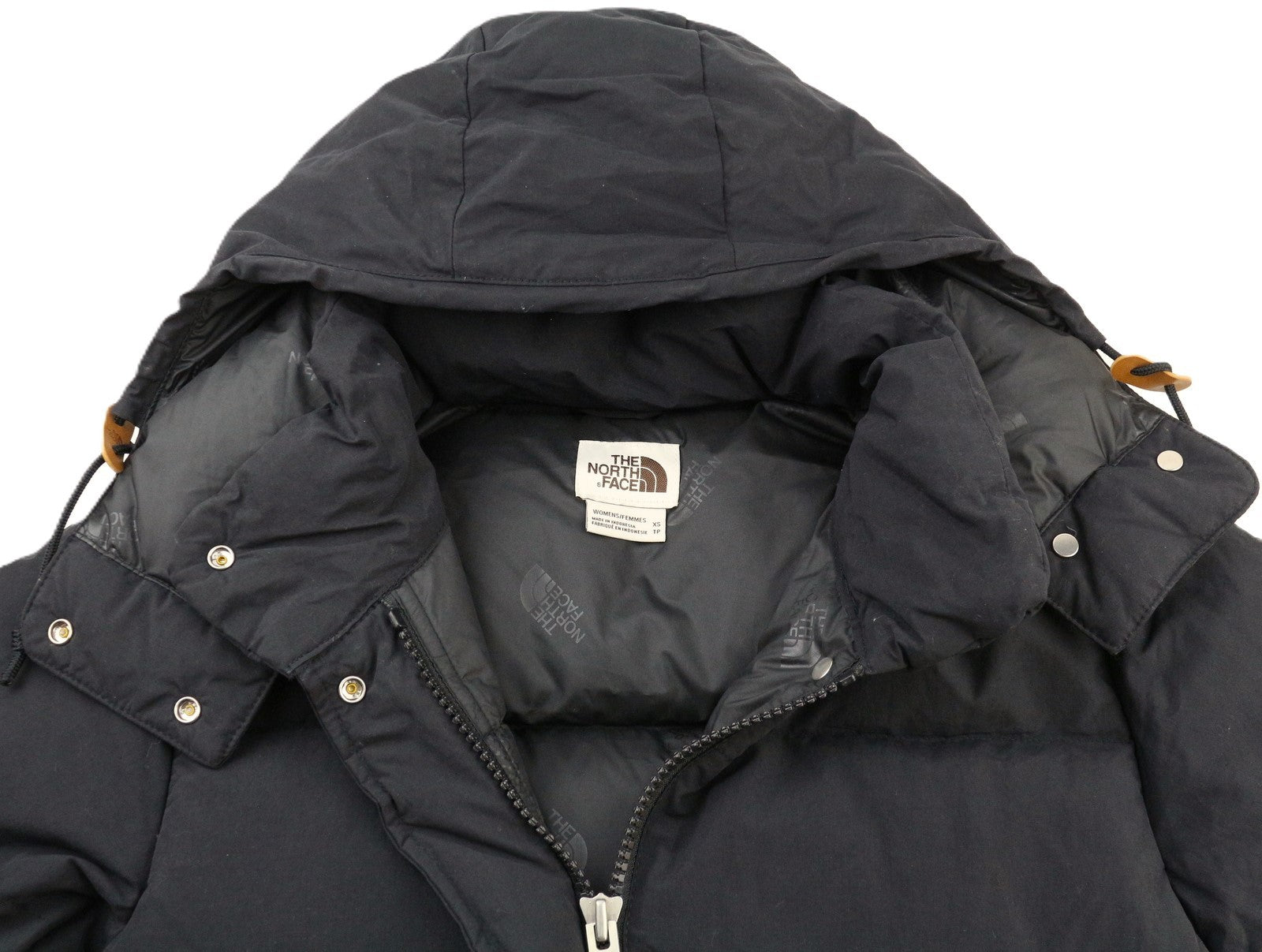 THE NORTH FACE Sierra Long Down Parka Women's XS 600 Fill Hooded Lined Black