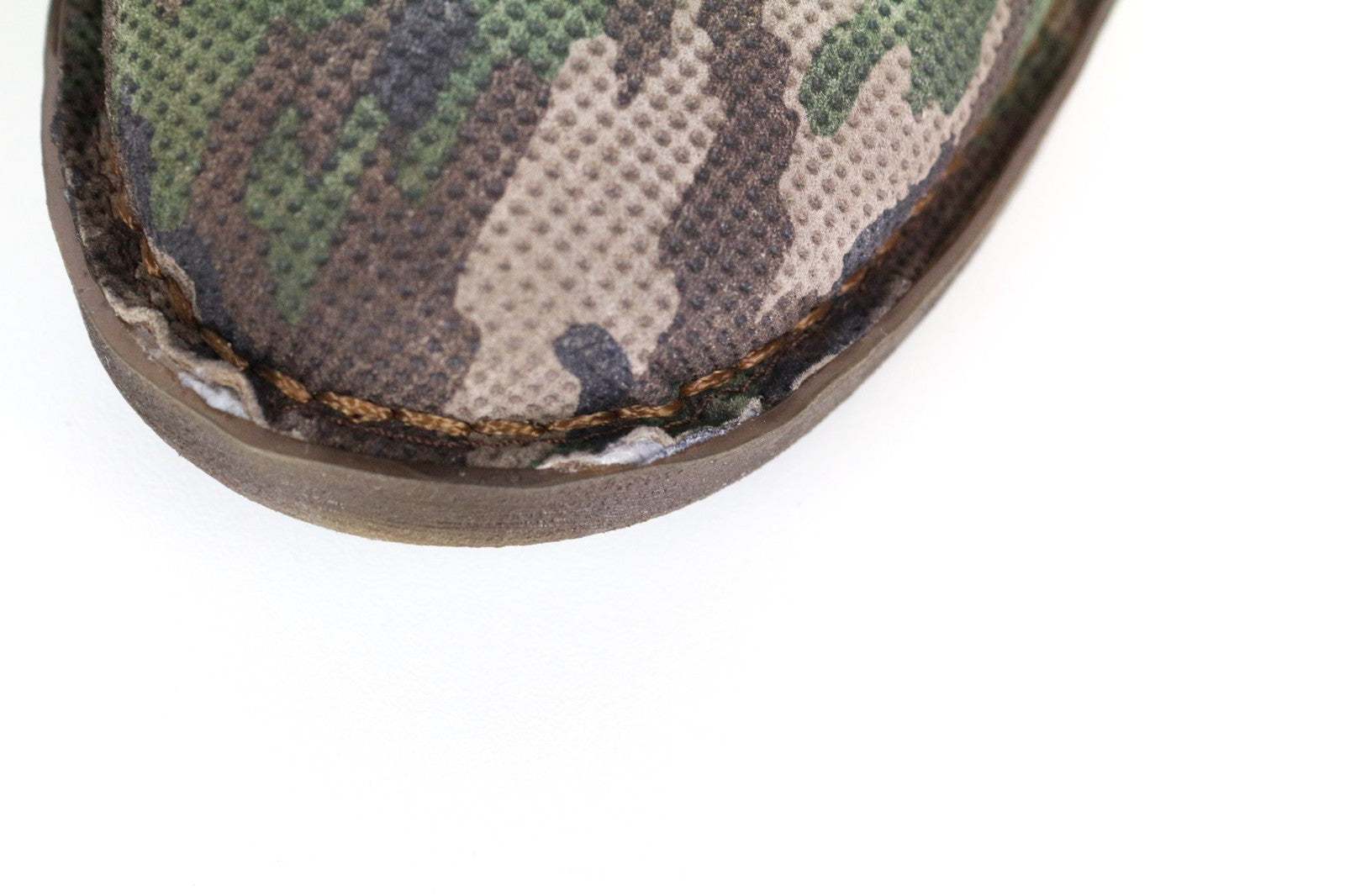 REPLAY Men Casual Shoes EU46 Brown High-Top Lace-Up Camouflage Print Leather