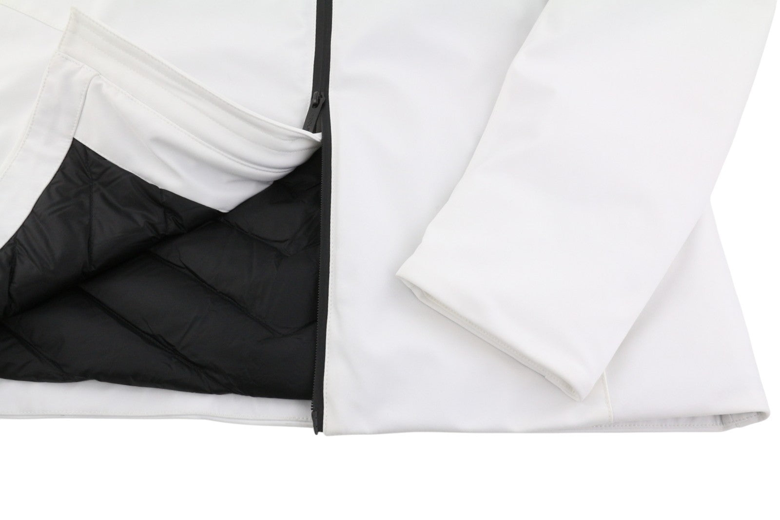 WOOLRICH Pacific Soft Shell Men Jacket L White Down Filled Waterproof RRP550