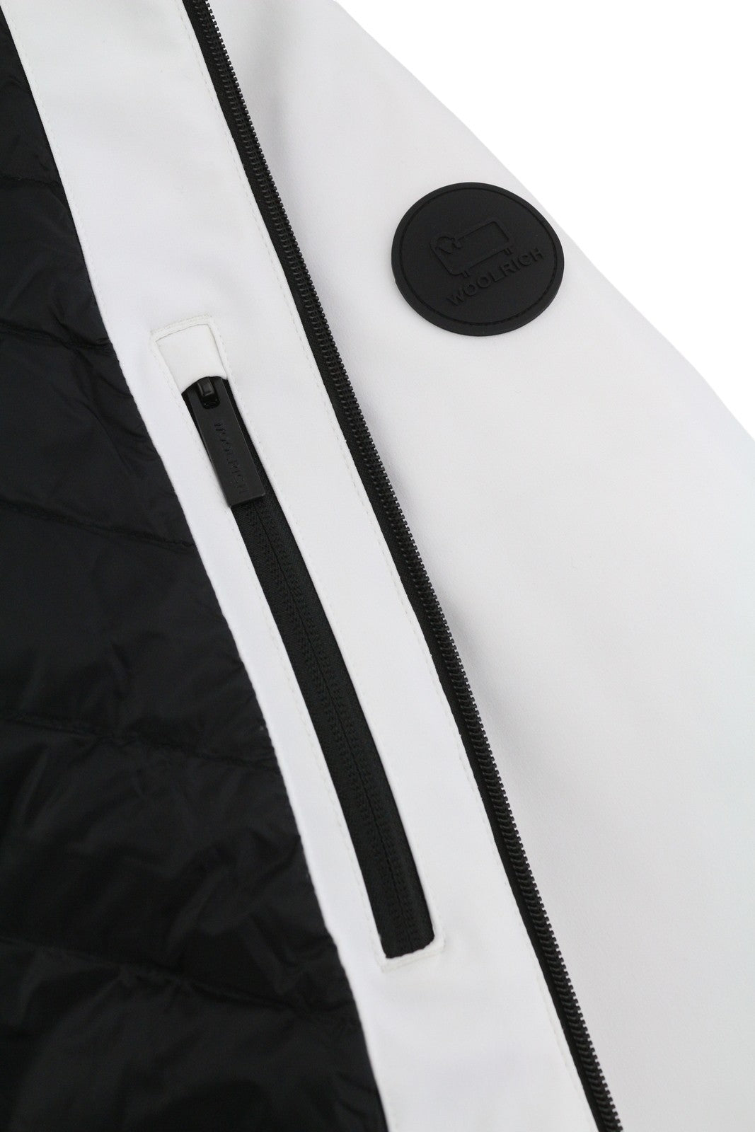 WOOLRICH Pacific Soft Shell Men Jacket L White Down Filled Waterproof RRP550