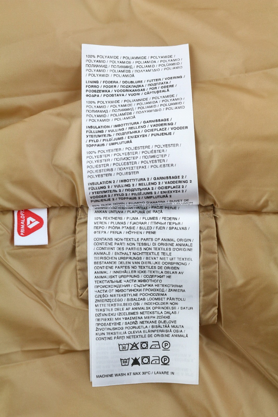 WOOLRICH Double Breasted 2in1 Trench Women Jacket S Beige Hood Primaloft PPR870