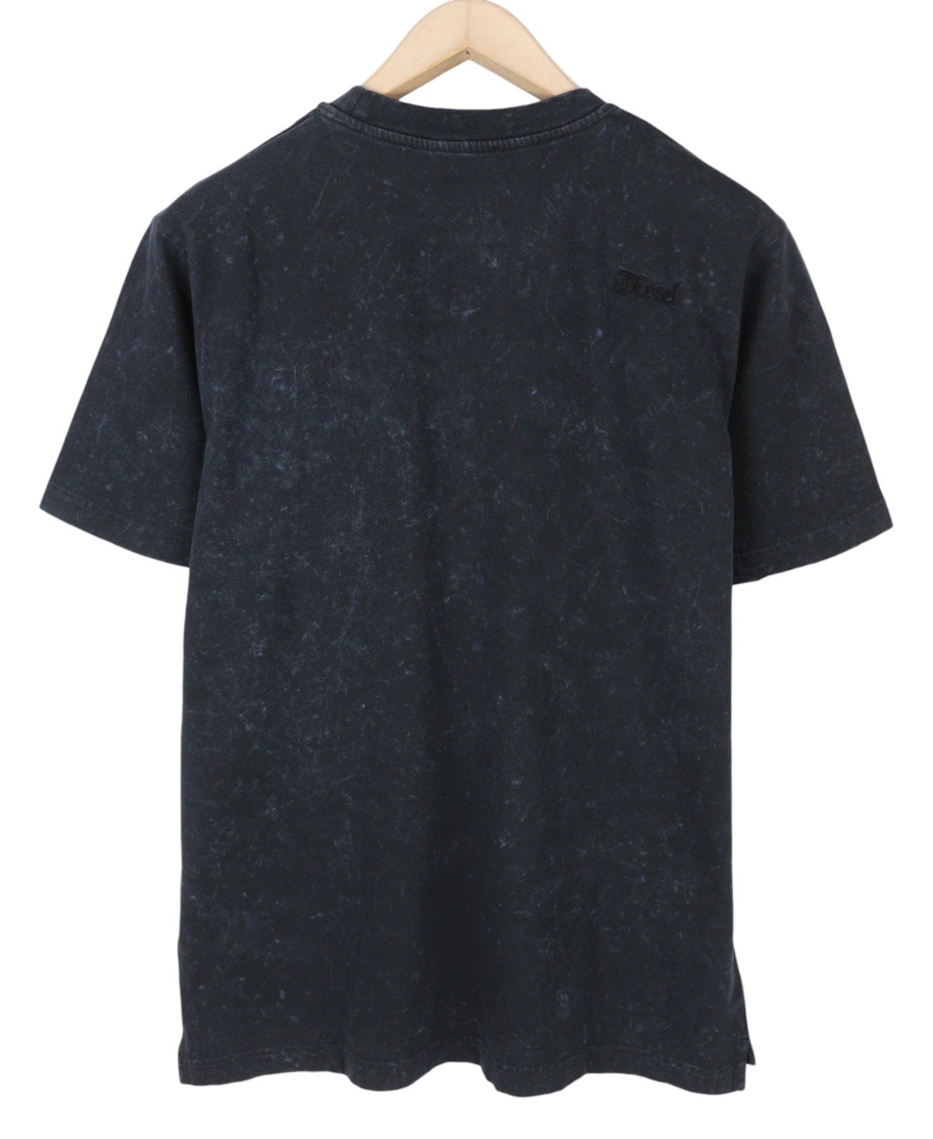 DIESEL T-Just-Slits-B65 Men T-Shirt S Dark Blue Crew Neck Faded Short Sleeve