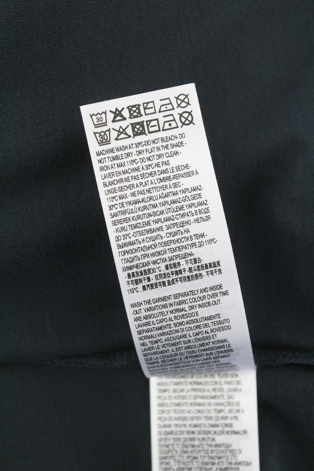 DIESEL T-Just-Slits-B65 Men T-Shirt S Dark Blue Crew Neck Faded Short Sleeve