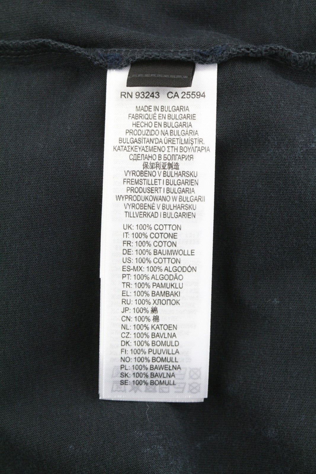 DIESEL T-Just-Slits-B65 Men T-Shirt S Dark Blue Crew Fade Effect Short Sleeve