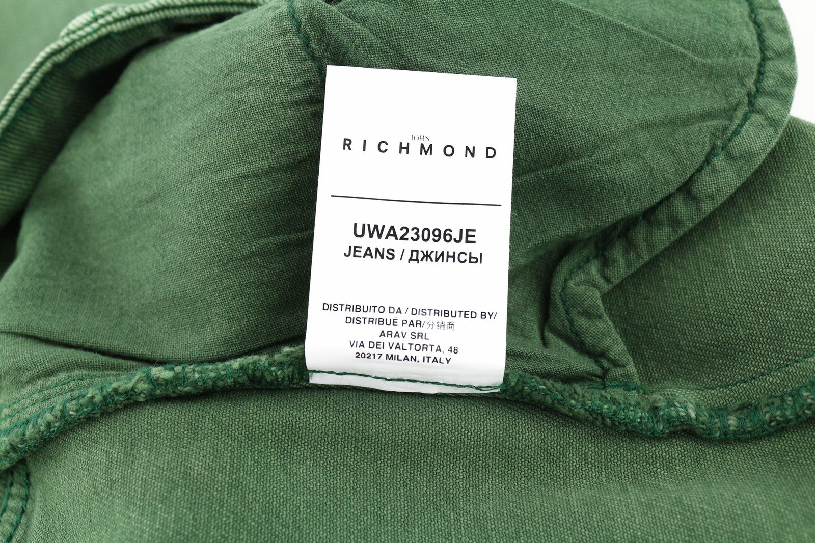 JOHN RICHMOND Bloom Women's Jeans W26 Green High Waist Mom Fit Denim Zip