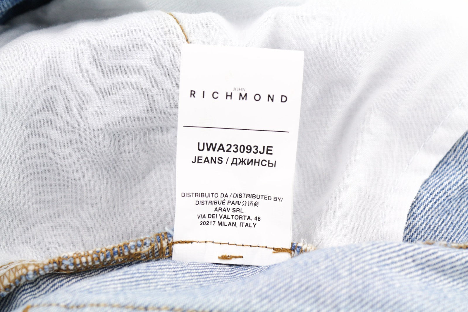 JOHN RICHMOND Bloom Women's Jeans W26 High Waist Blue Washed Mom Fit Denim