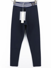 RICHMOND Women's Leggings S Sapphire Blue Stretch High Waist Zip Logo Classic