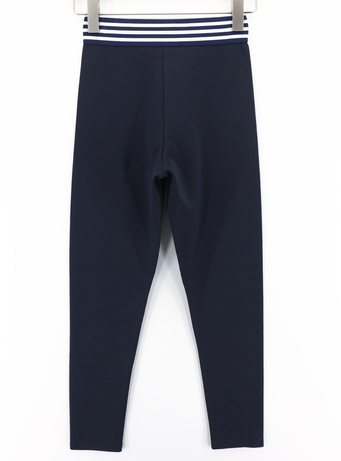 RICHMOND Women's Leggings S Sapphire Blue Stretch High Waist Zip Logo Classic