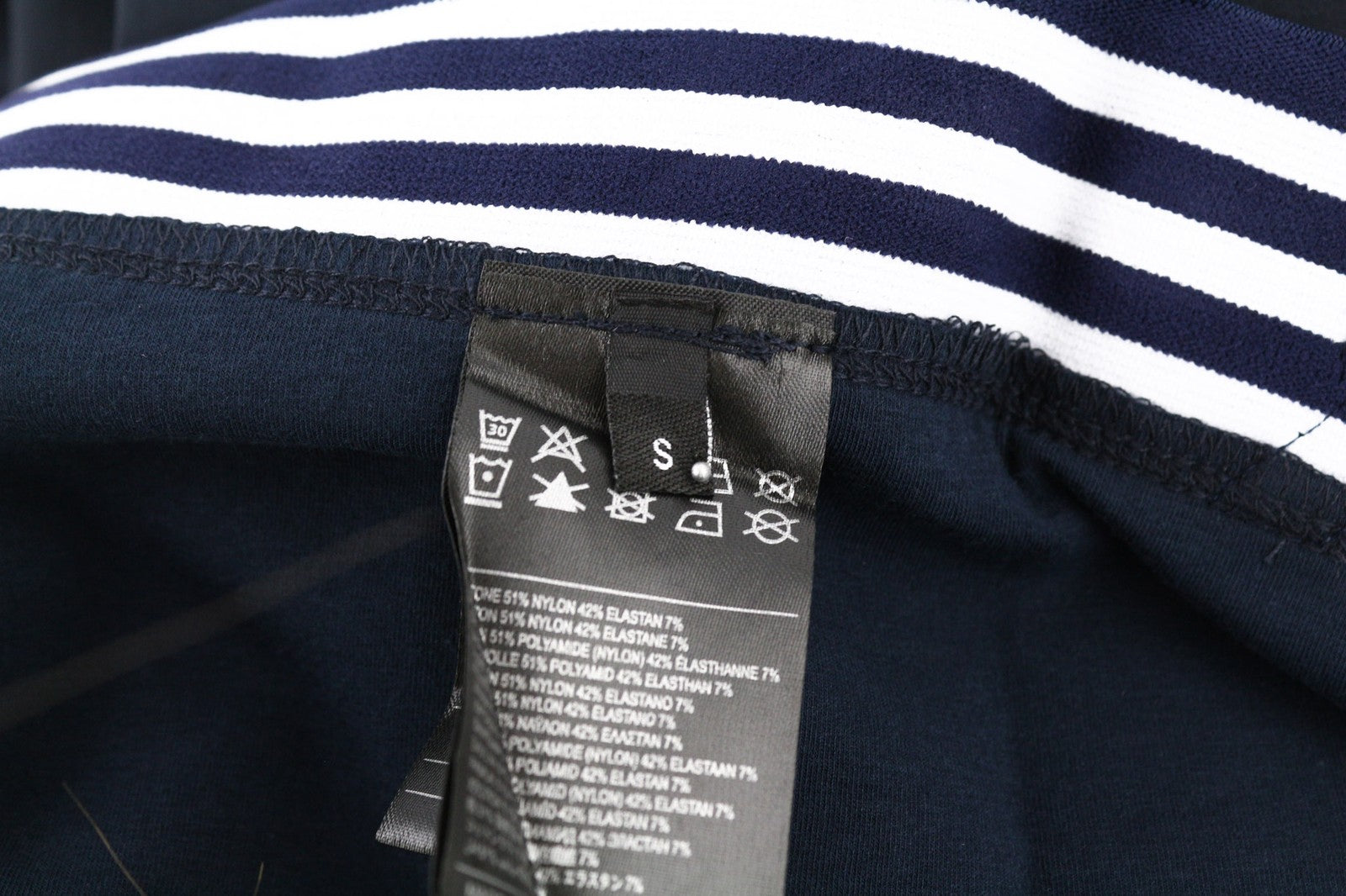 RICHMOND Women's Leggings S Sapphire Blue Stretch High Waist Zip Logo Classic