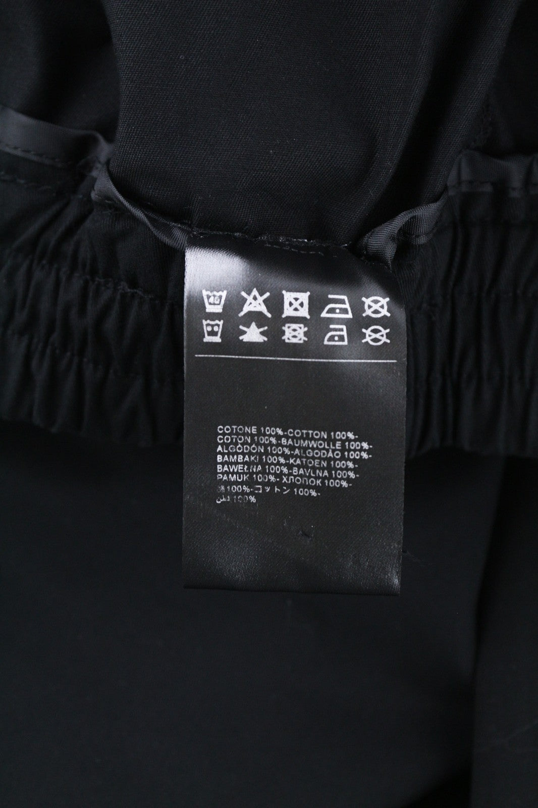 JOHN RICHMOND Women's Pants S Black Straight Elastic Waist Pocket Detail Logo