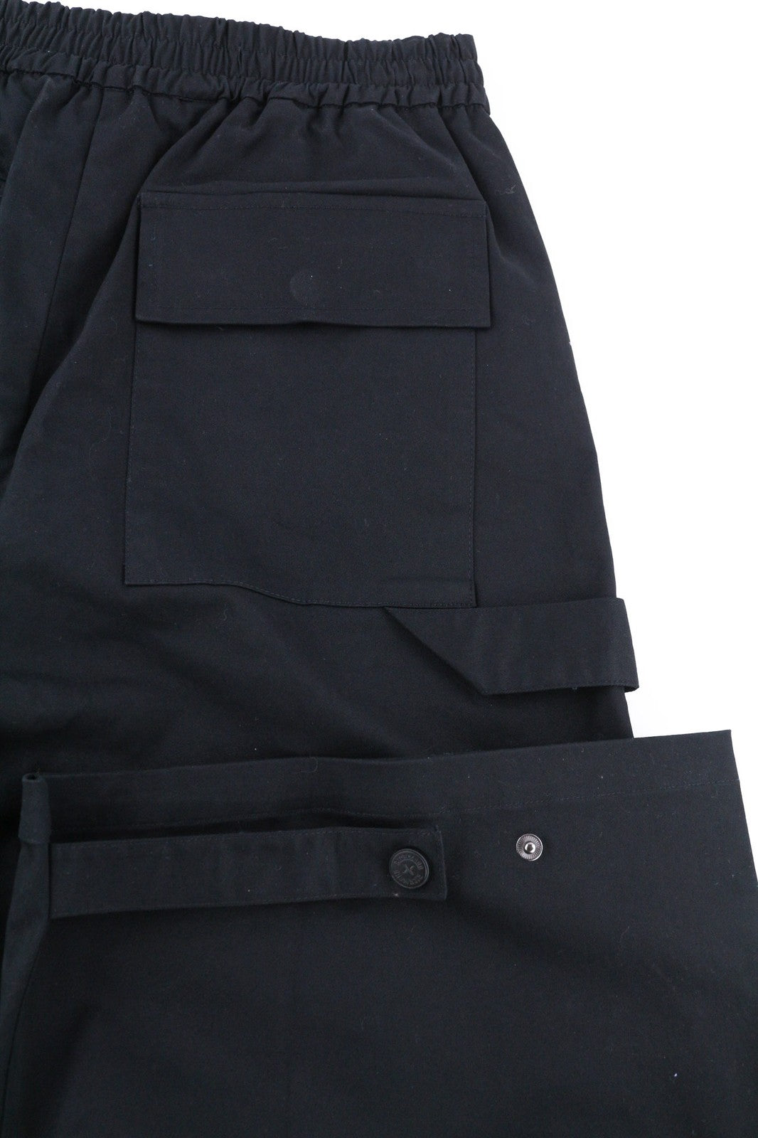 JOHN RICHMOND Women's Pants S Black Straight Elastic Waist Pocket Detail Logo