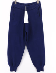 JOHN RICHMOND Women's Pants S Blue Pull-On Jogger Style Elastic Waist Logo