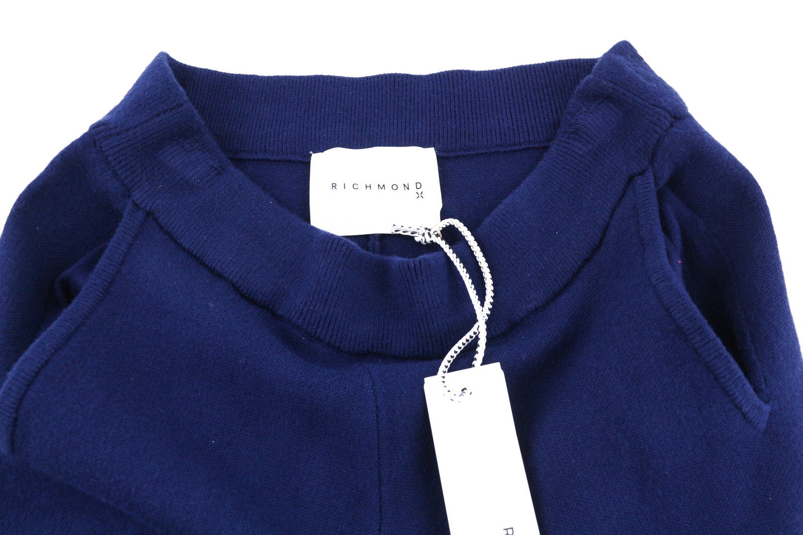 JOHN RICHMOND Women's Pants S Blue Pull-On Jogger Style Elastic Waist Logo