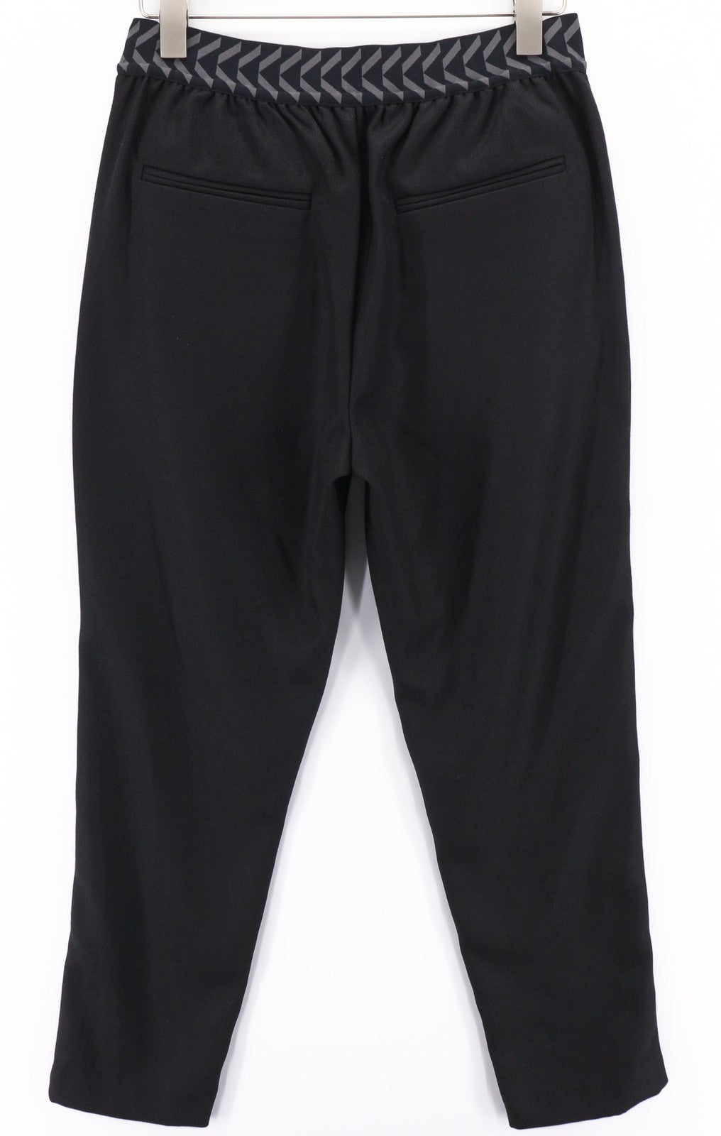 JOHN RICHMOND Men's Pants M Black Slim Casual Mid Waist Logo Pocketed Style