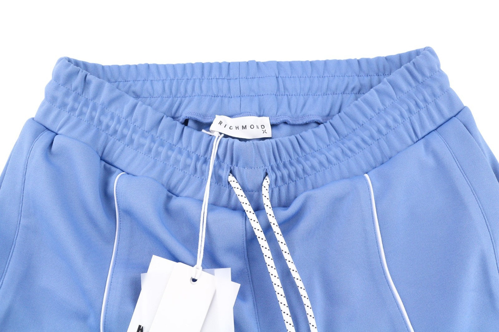 RICHMOND Men's Pants M Blue Joggers Regular Fit Drawstring Waist Logo Pockets