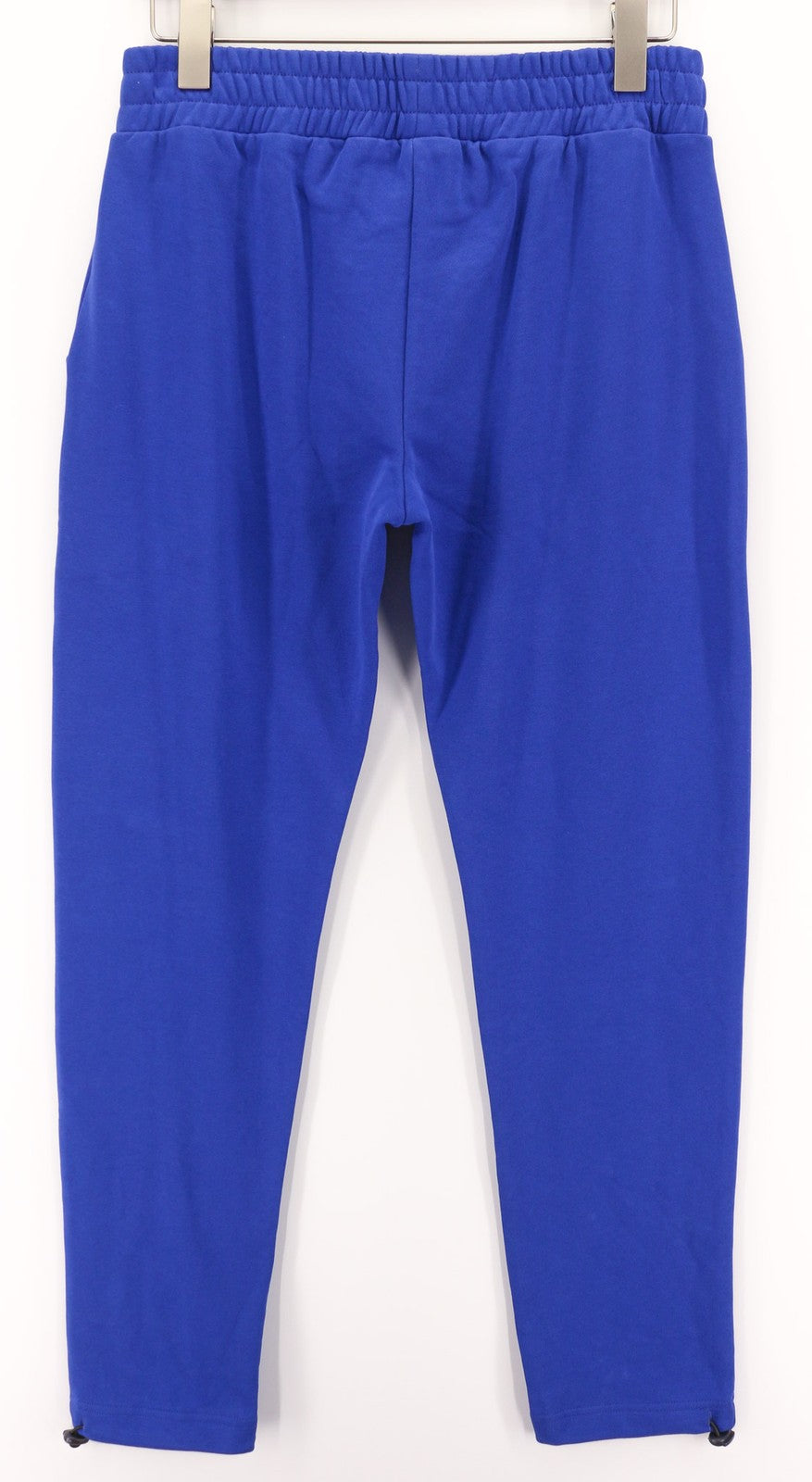 RICHMOND Men's Pants M Blue Joggers Drawstring Hem Elastic Waist Logo Detail