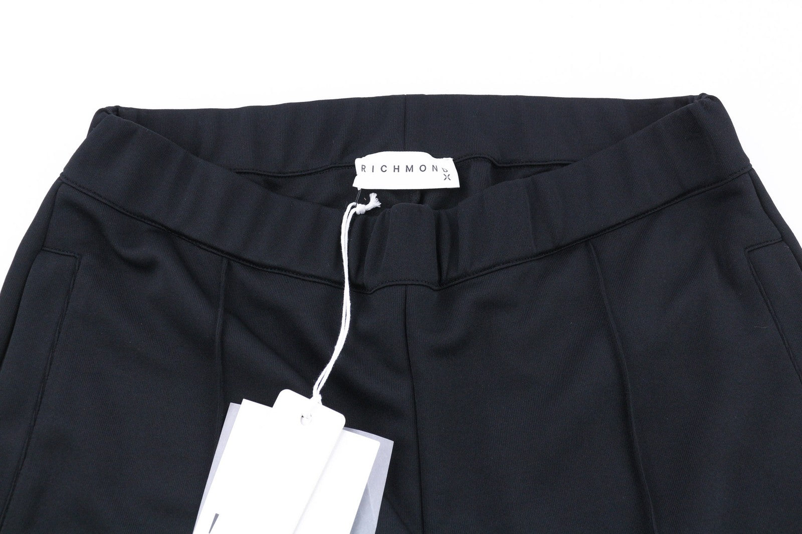 RICHMOND Women's Pants S Black Straight All Season Zip Pocket Leg Style