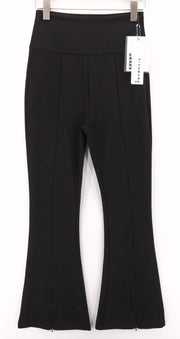 JOHN RICHMOND Women's Pants S Black Flared Zip Leg High Waist Casual Fit