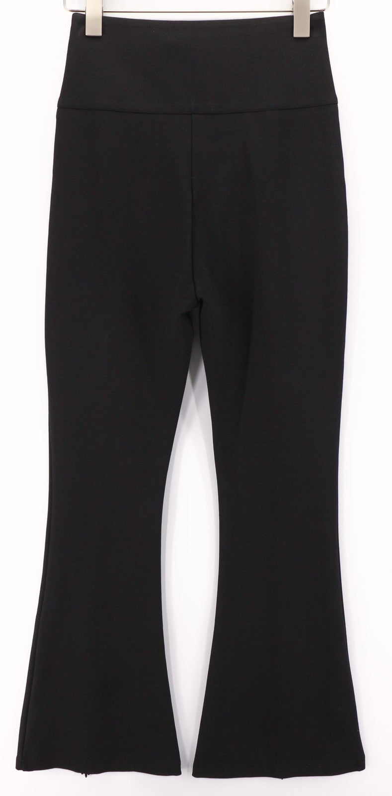 JOHN RICHMOND Women's Pants S Black Flared Zip Leg High Waist Casual Fit