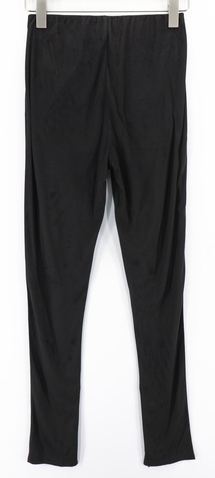 JOHN RICHMOND Women's Leggings S Black Zip Leg Pocketed High Waist Logo