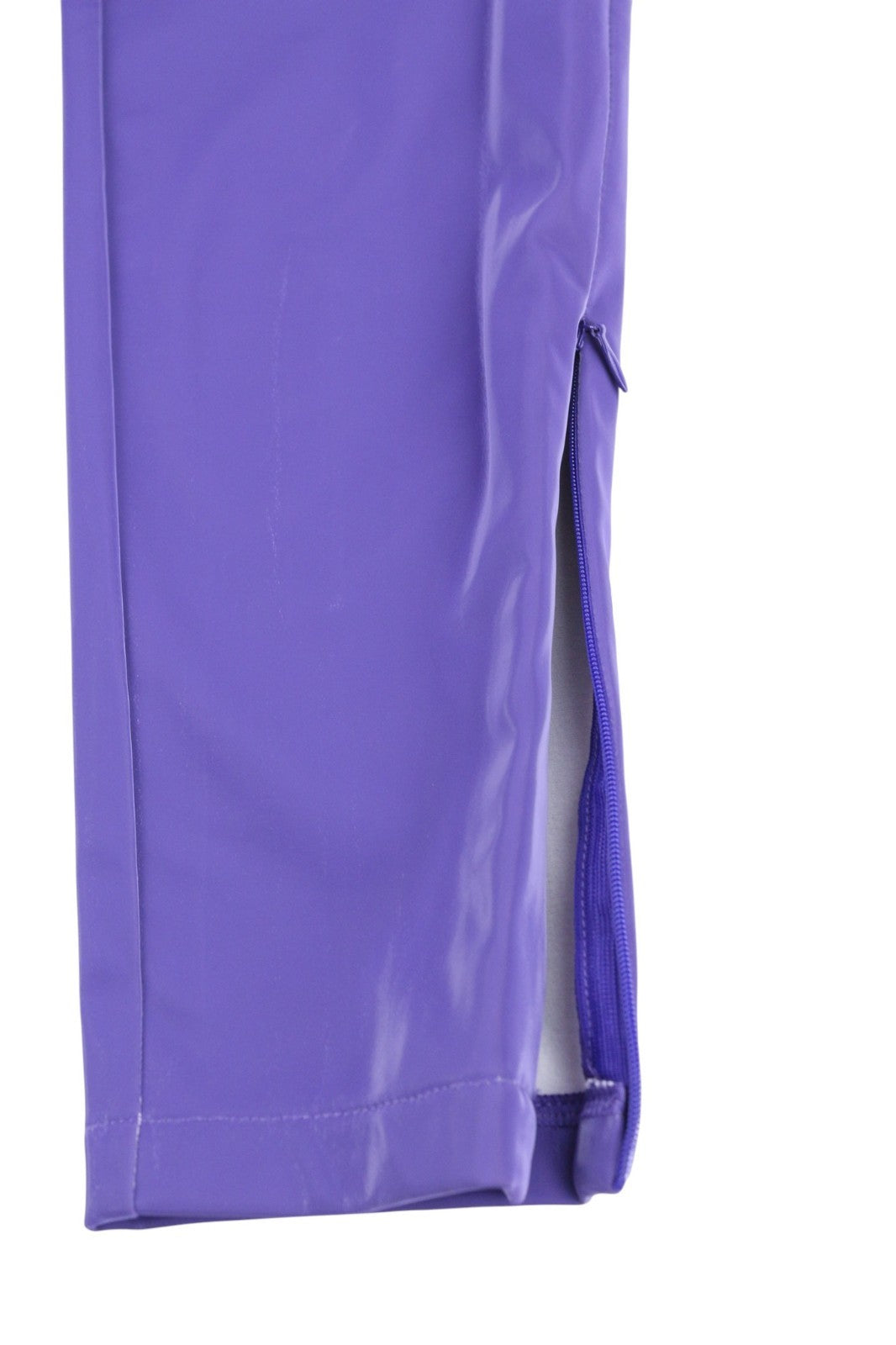 JOHN RICHMOND Women's Leggings S Violet Stretch Fit Pleated Back High Waist