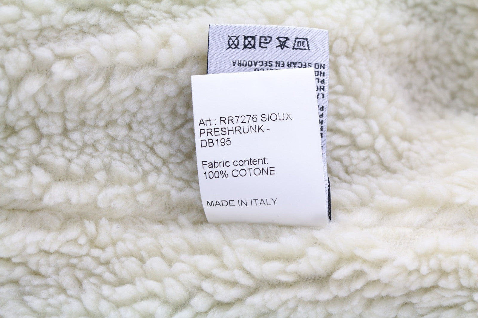 R13 Bib Trucker Men's Jacket M Sherpa Lined Denim Button Mid Blue Logo