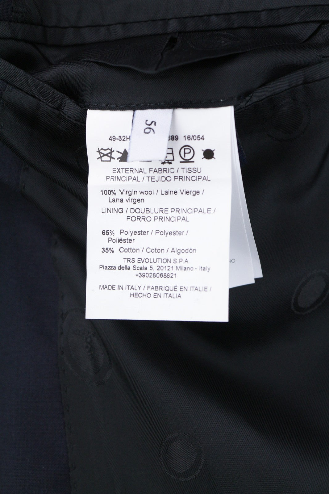 TRUSSARDI Men's Suit ~3XL Green Wool Single Breasted Double Vent Formal 2Pc