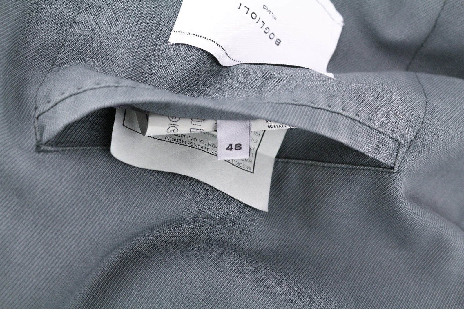 BOGLIOLI Men's Blazer EU48 UK38 Blue Wool Notch Lapel Unlined Double Vent RRP946