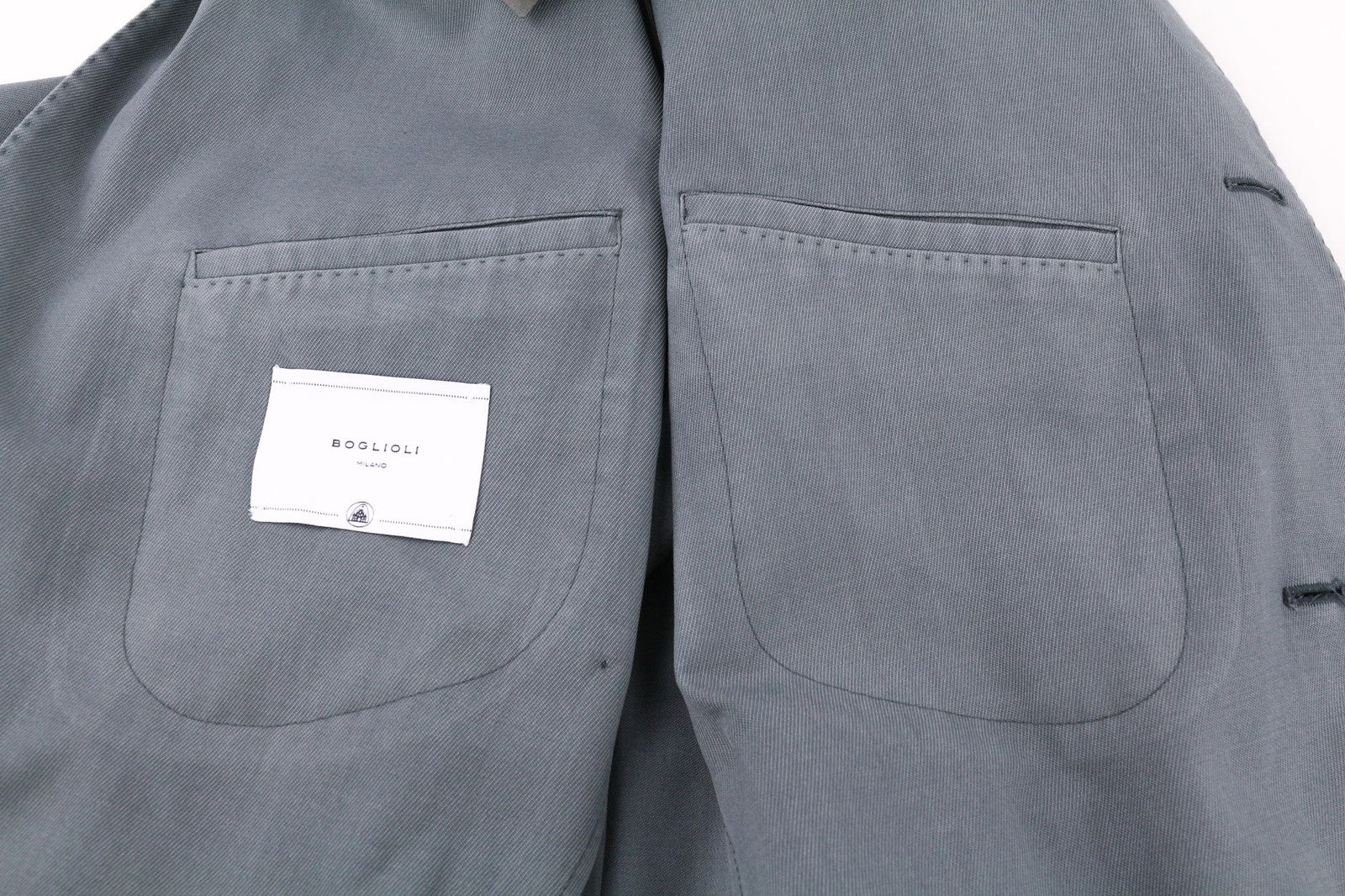 BOGLIOLI Men's Blazer EU48 UK38 Blue Wool Notch Lapel Unlined Double Vent RRP946