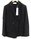 Black Polyester Blazer