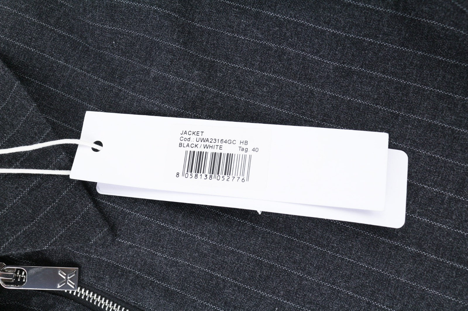 JOHN RICHMOND Women's Suit S Black Melange Stripe Single Breasted 2 Piece