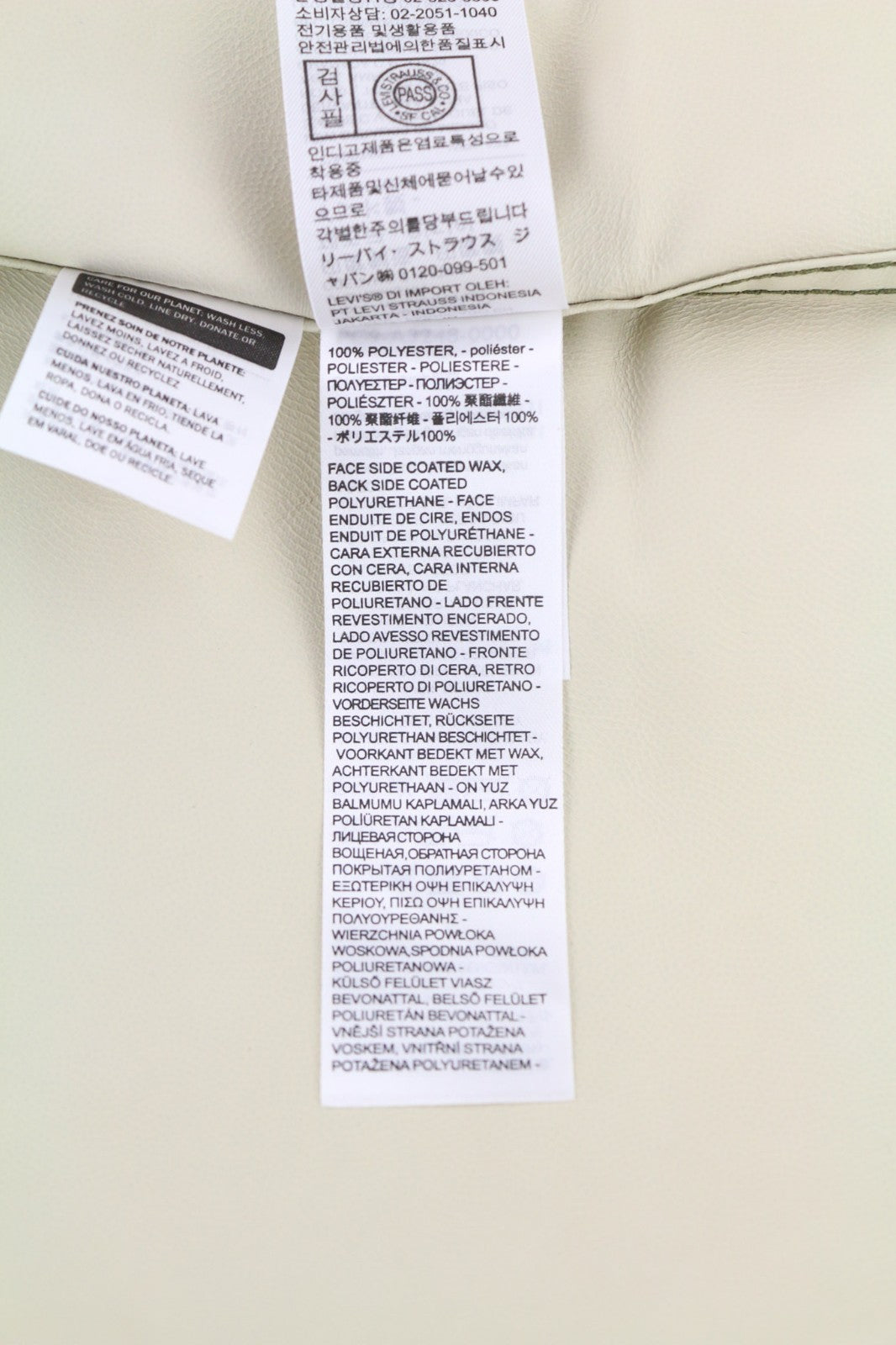 LEVI'S Men's Jacket M Mid-Length Water Repellent Hooded Blue Drawstring Coat